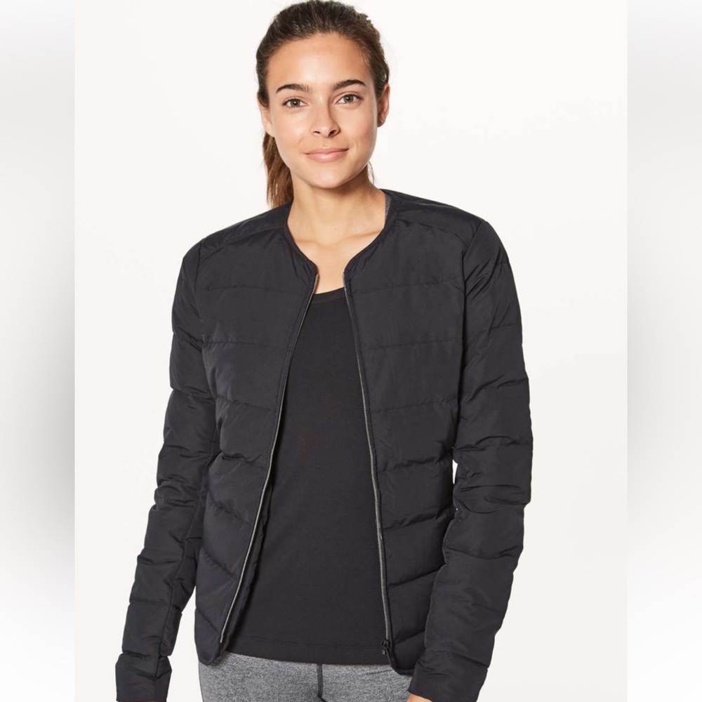 68. Lululemon $198 Just Enough Puff Jacket Black 6